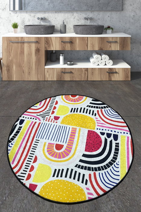 Mijölnir Alfombrilla de Baño Multicolor 100 x 100 cm Mijölnir Alfombrilla de Baño Multicolor 100 x 100 cm